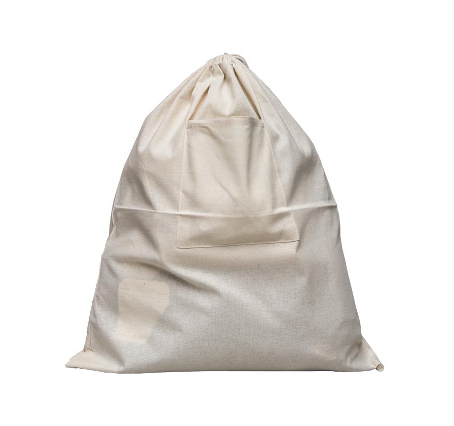 Cotton Small Laundry Bag with front pocket