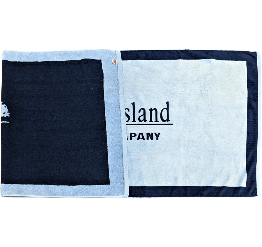 34" x 70" Jacquard Beach Towel Made in USA