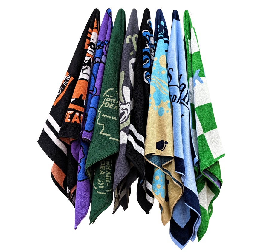 34" x 70" Jacquard Beach Towel Made in USA