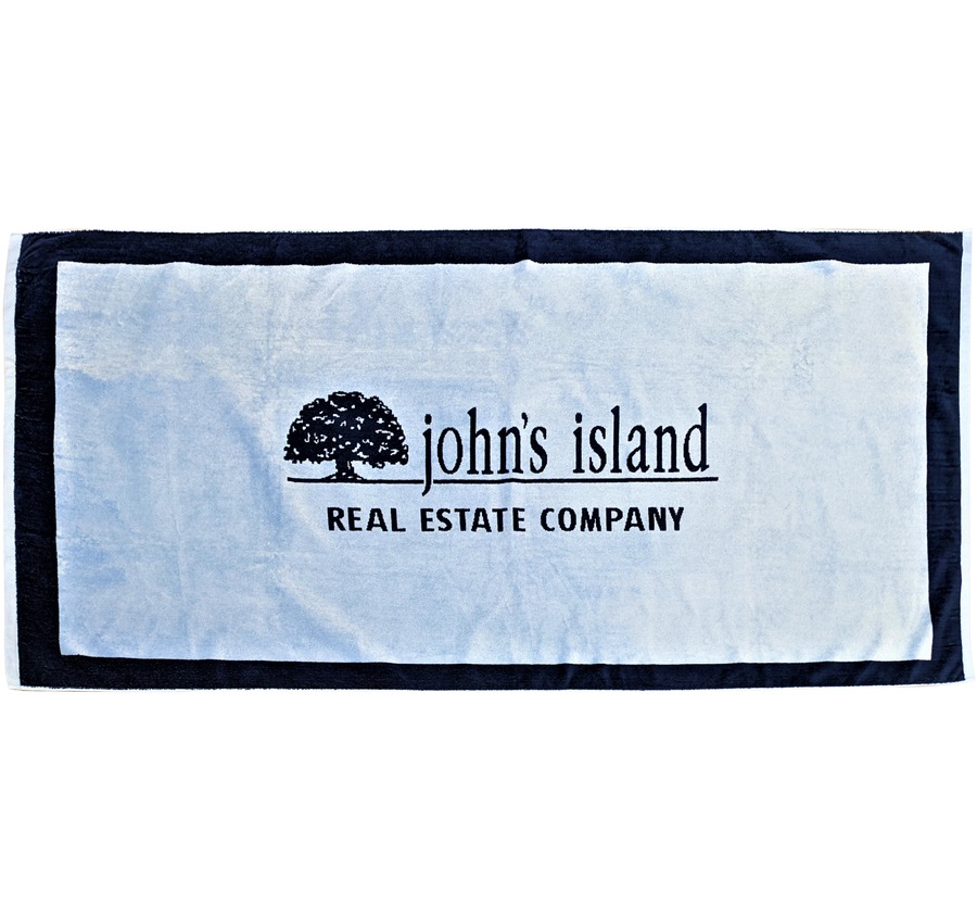34" x 70" Jacquard Beach Towel Made in USA