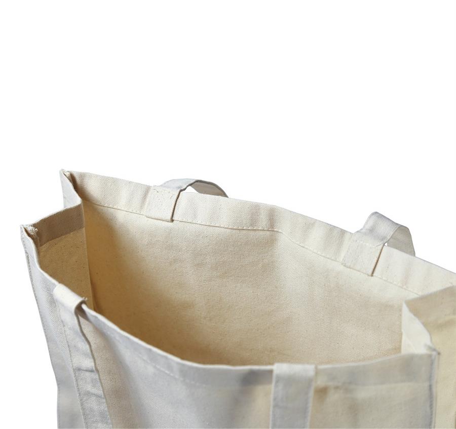 Canvas Shopper with Canvas Handles