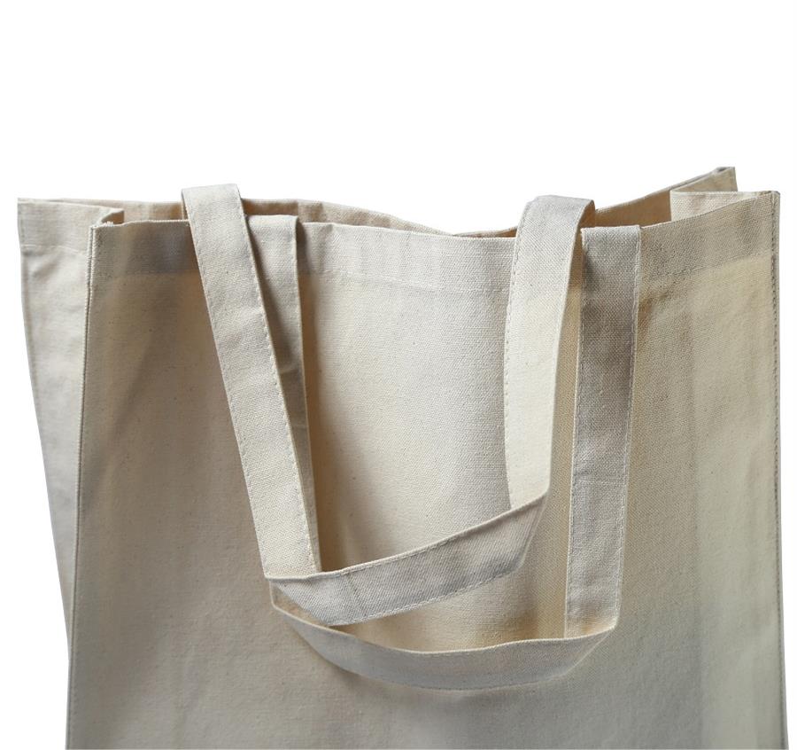 Canvas Shopper with Canvas Handles