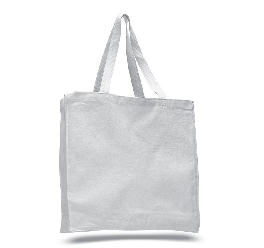 Cotton Canvas Gusset Tote