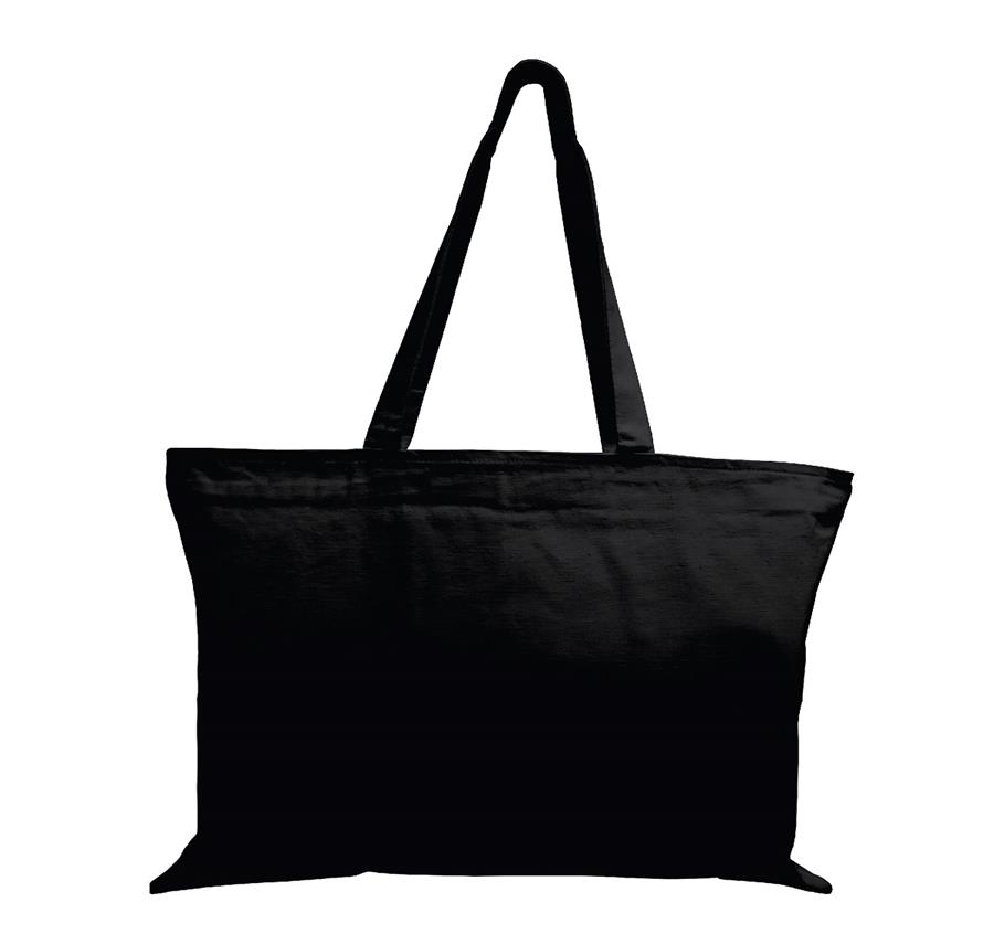 Jumbo Canvas Zipper Tote