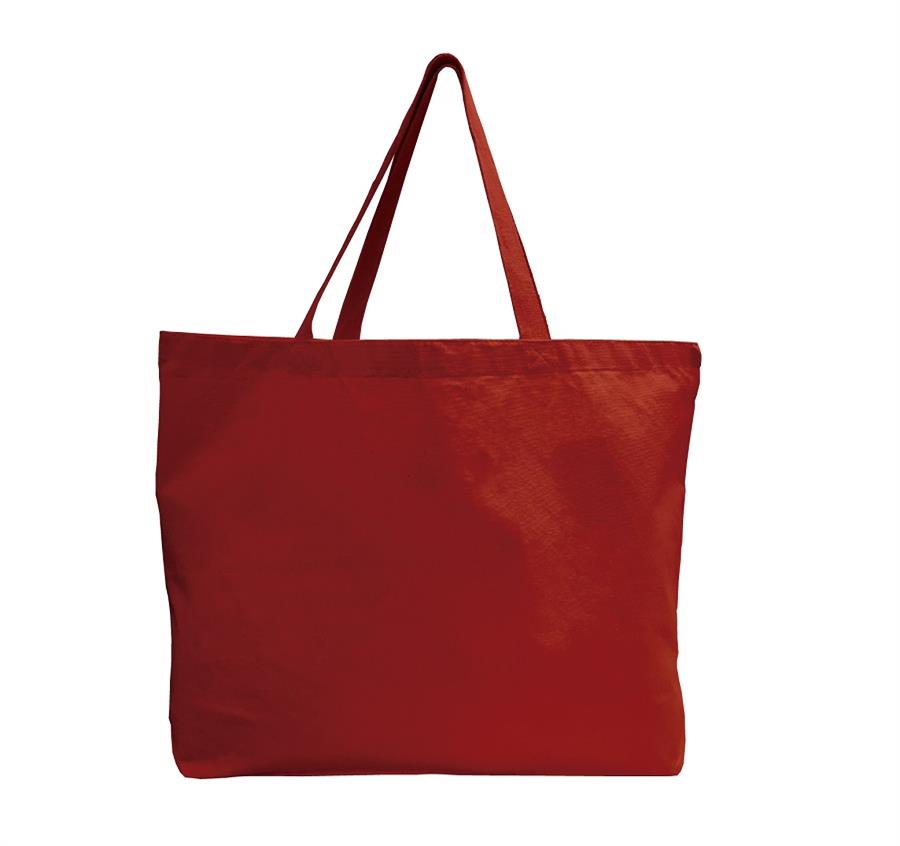 Canvas Jumbo Tote w/ Bottom Gusset