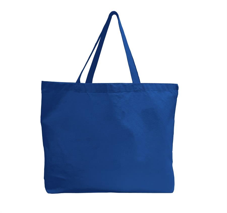 Canvas Jumbo Tote w/ Bottom Gusset