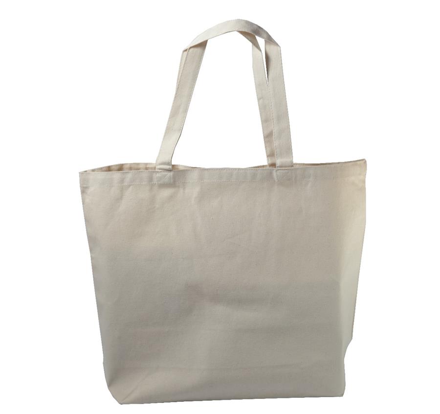 Jumbo Canvas Tote with Canvas Handles