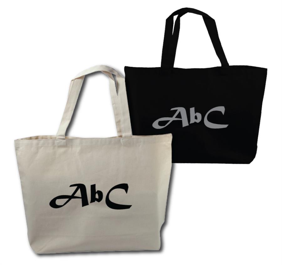 Jumbo Canvas Tote with Canvas Handles